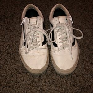 Vans Shoes - White Leather Vans Vans Shoes - White Leather Vans